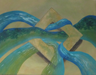Wueste und Wasser (Acryl auf Leinwand 90x70 cm)